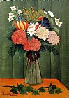 Bouquet of Flowers with an Ivy Branch by Henri Rousseau